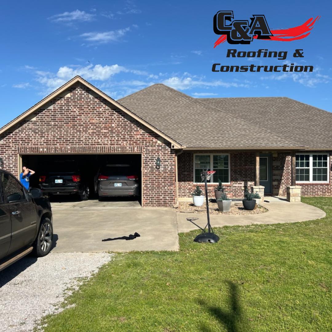 Completed residential roof replacement project